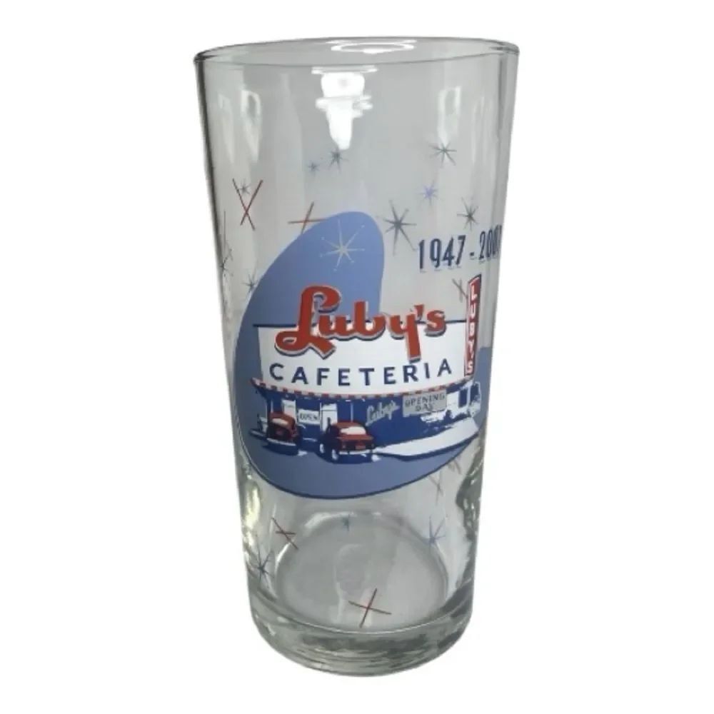 Luby's Cafeteria 60th Anniversary Drinking Glass 1947-2007 Coca Cola Glass